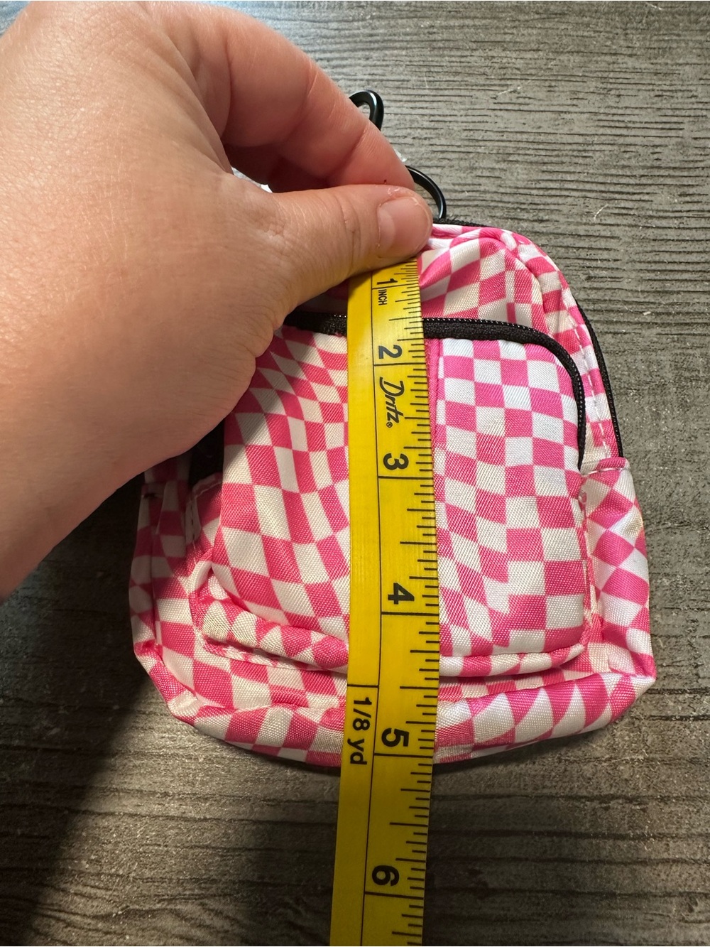 Pink and White Backpack Keychain NWT - Picture 4 of 7
